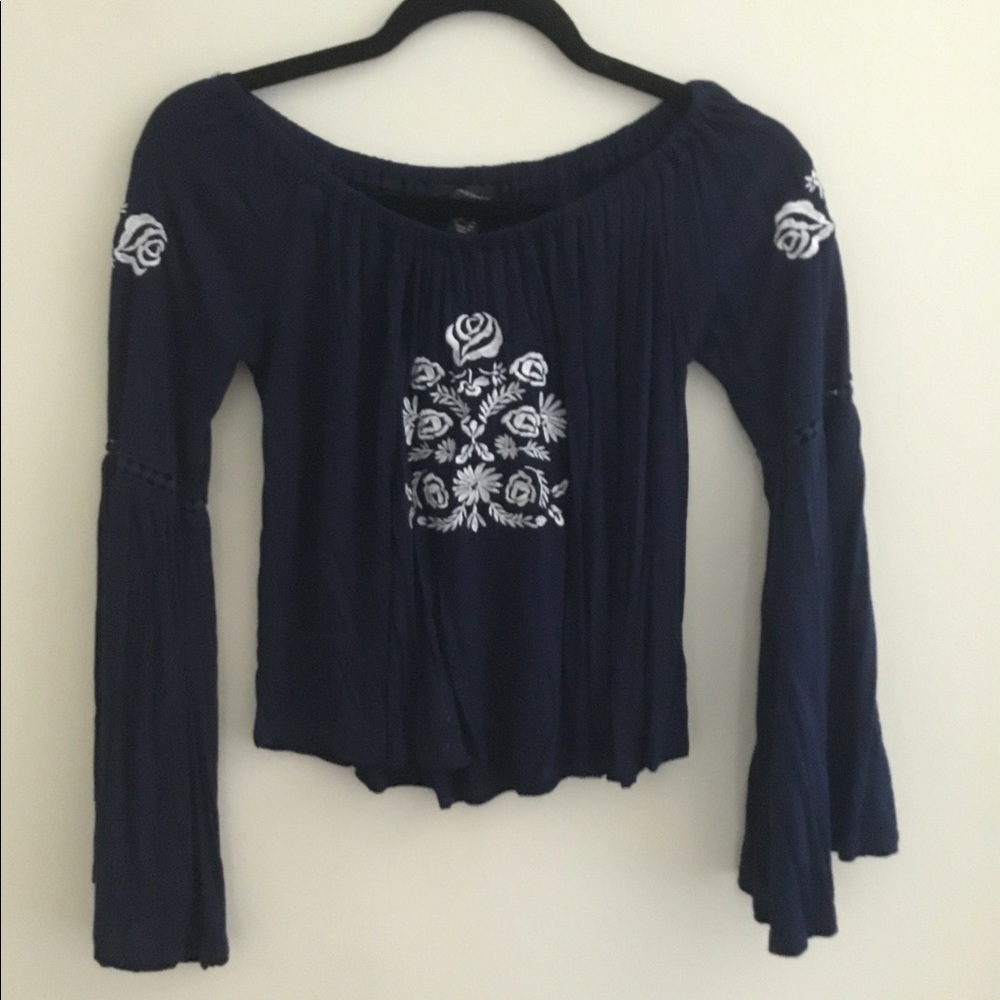 Off-the-shoulder blouse
